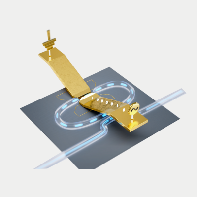 High-speed plasmonic micro-RT modulator concept.